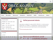 Tablet Screenshot of kojsov.sk